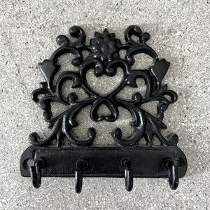 Heavy Cast Metal Key Hook, approx 4X4